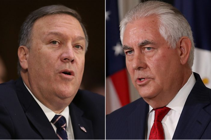 Segretario di Stato Usa: Tillerson e Pompeo