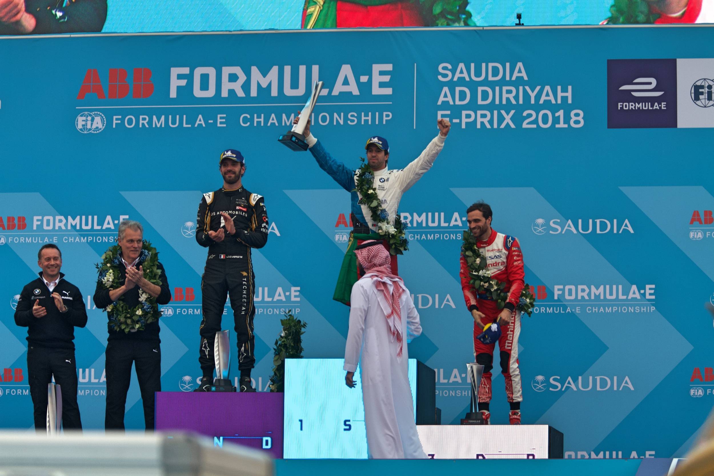 Podium Gara ePrix Riyadh 2018