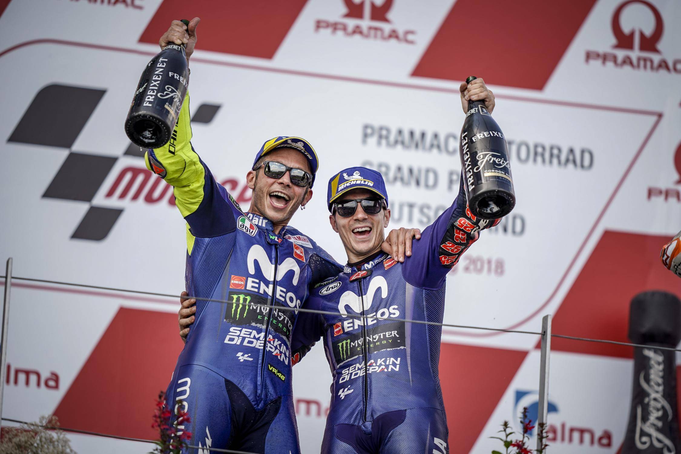 Pagelle MotoGP 2018: il secondo e terzo posto della coppia Yamaha al Sachsenring