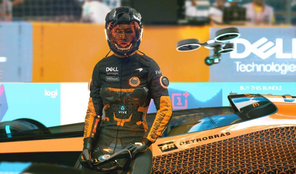 Monoposto futuristica McLaren pilota