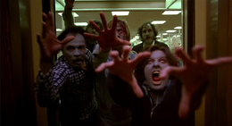 (Fotogramma di Zombi di George A. Romero)