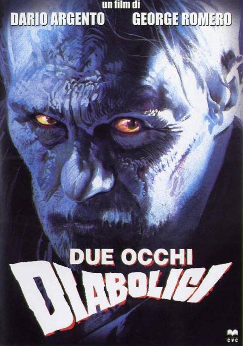 (Locandina di Due Occhi Diabolici di George A. Romero e Dario Argento)