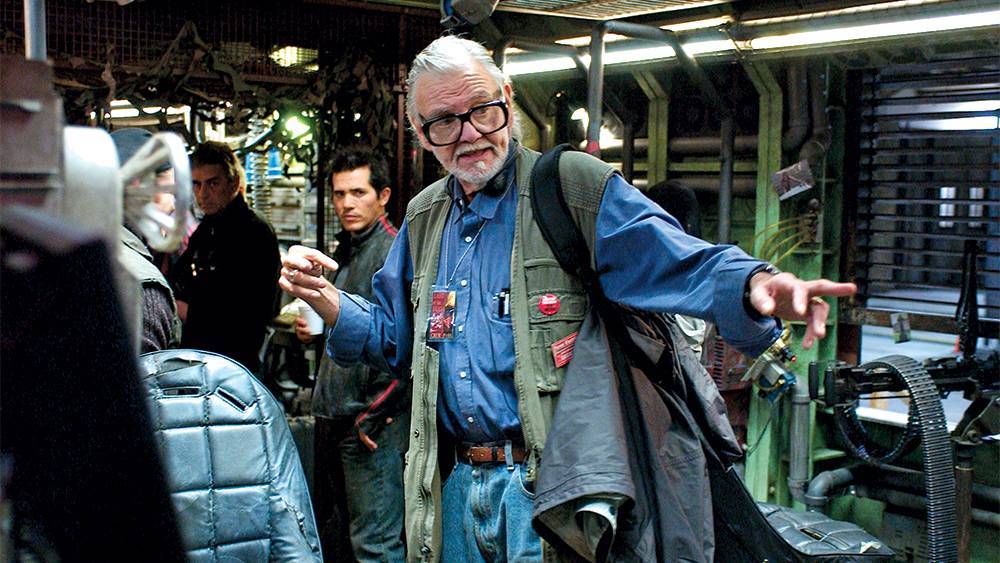(George A. Romero sul set di La terra dei morti viventi)