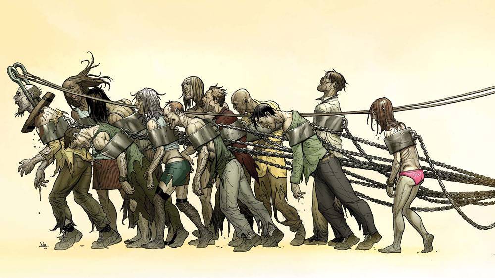 (Dettaglio di una tavola di Empire of the Dead di George A. Romero)