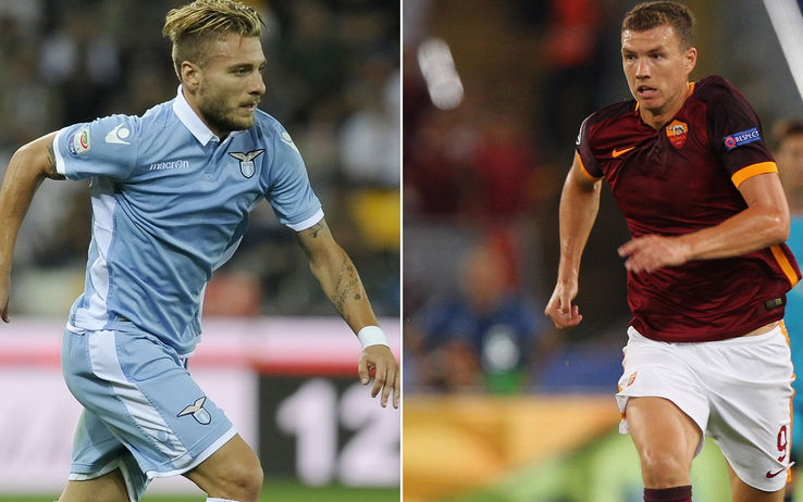 Ciro Immobile contro Edin Džeko