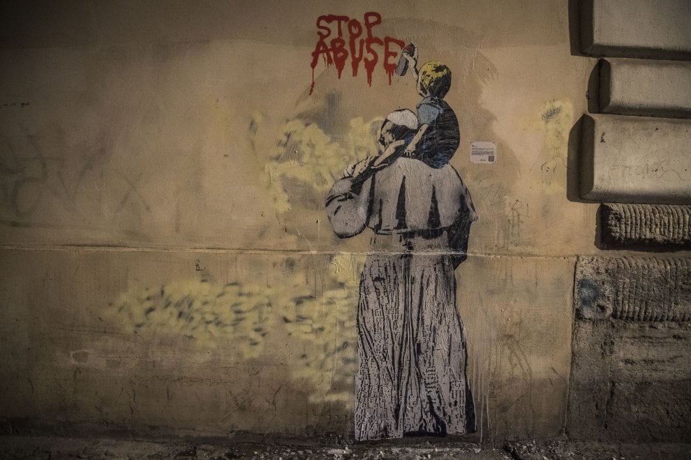 arte, street art, street artist, tvboy, politica, di maio, salvini, conte, murales, roma