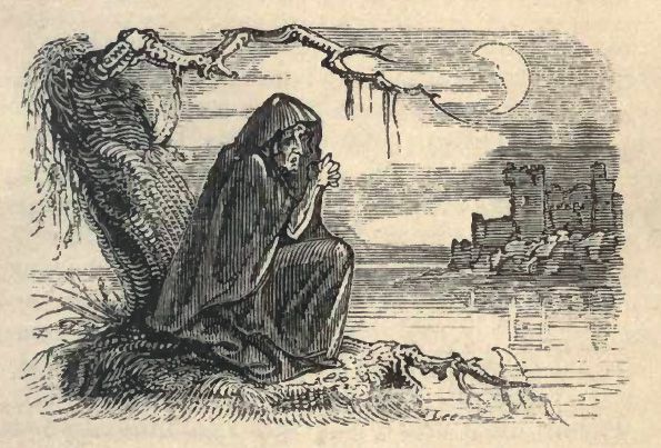 (Illustrazione di una Banshee in "Fairy Legends and Traditions of the South of Ireland" di Thomas Crofton Croker, 1825) 