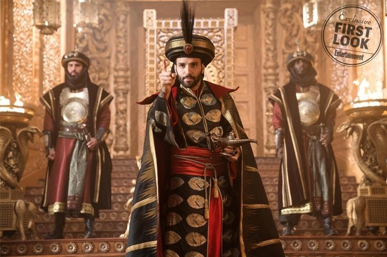 Foto di Jafar sul set del live action di Aladdin.