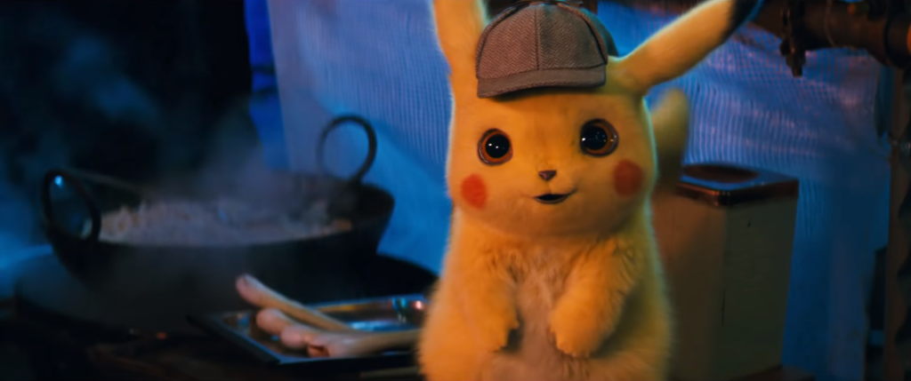 (Installazioni inerenti Detective Pikachu al Romics di aprile 2019)