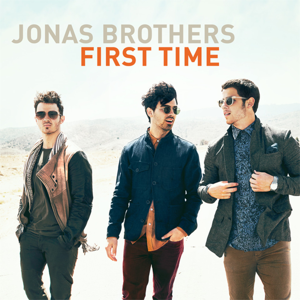 La copertina di First time, il singolo dei Jonas Brothers.