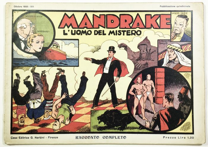 (Copertina di Mandrake, l'uomo del mistero di Phil Davis e Lee Falk)