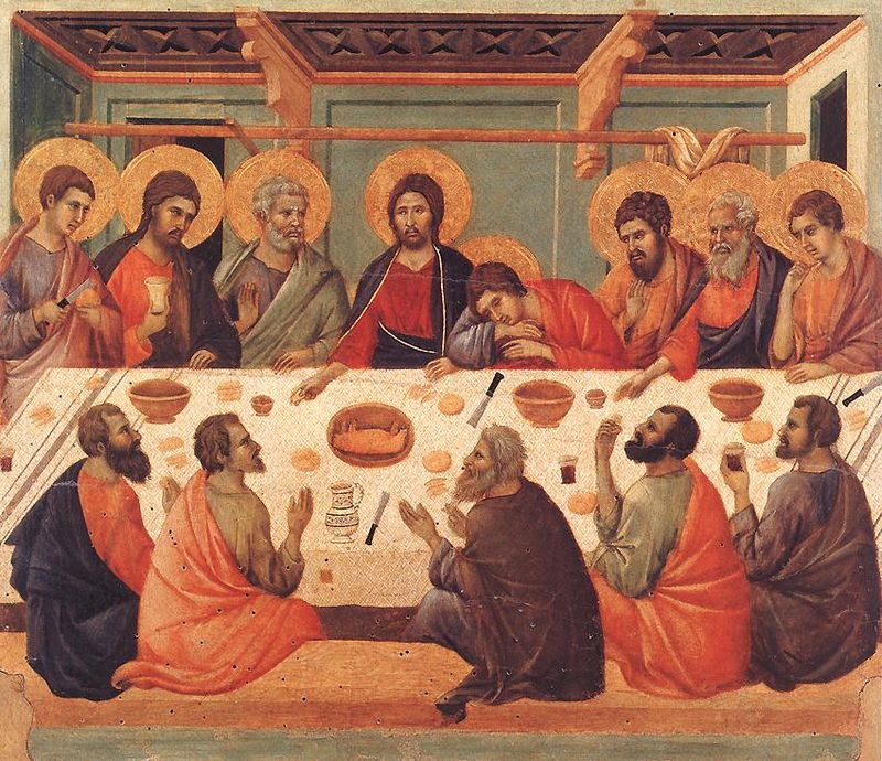 Una delle molte raffigurazioni pittoriche dell'Ultima Cena, che ispira il Giovedì Santo.