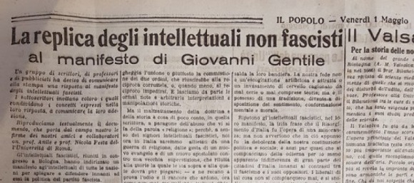 Manifesto degli intellettuali antifascisti
(foto dal web)
festa dei lavoratori