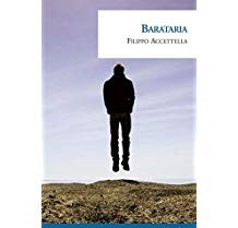 La copertina di Barataria di Filippo Accettella, mostra una foto surreale di un uomo sospeso a mezz'aria, richiamando le marionette del teatro di famiglia dell'autore.