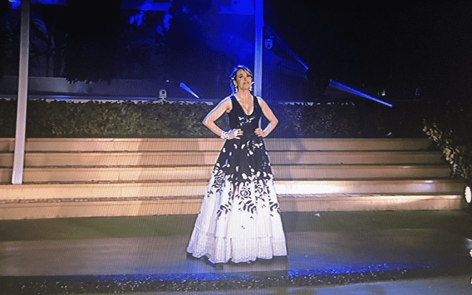 "Barbara D'Urso nel giardino della Casa - Photo Credit: www.grandefratello.mediaset.it”
la finale