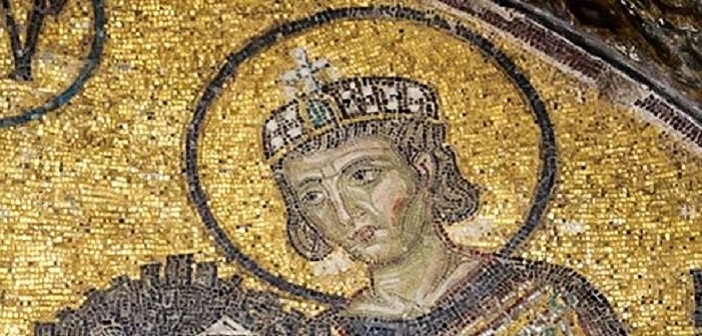 Costantino I in un mosaico