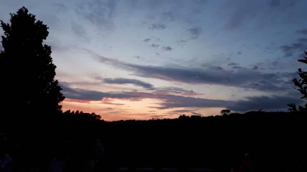 Tramonto festa dell'unicorno