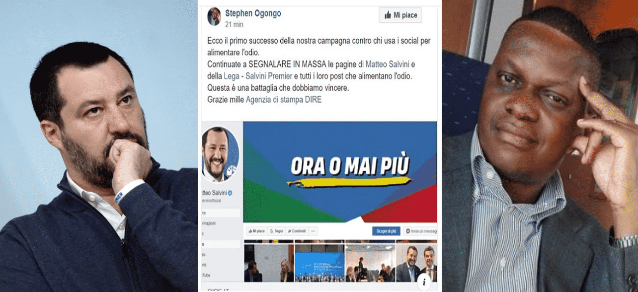 Salvini, Facebook rimuove post della pagina Lega “che incitano all’odio”