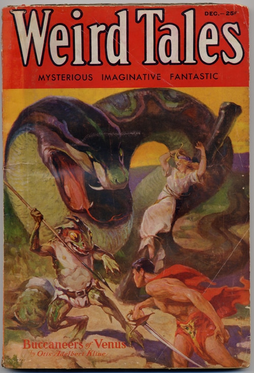 Copertina del numero 26 di Weird Tales, numero in cui comparirà Conan il Barbaro di Robert E. Howard