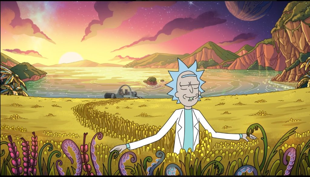 Una delle due prime immagini della quarta stagione di Rick and Morty