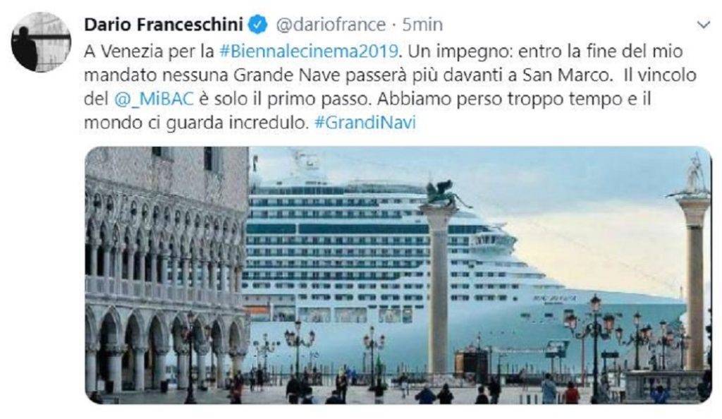 “Il tweet di Franceschini ”
