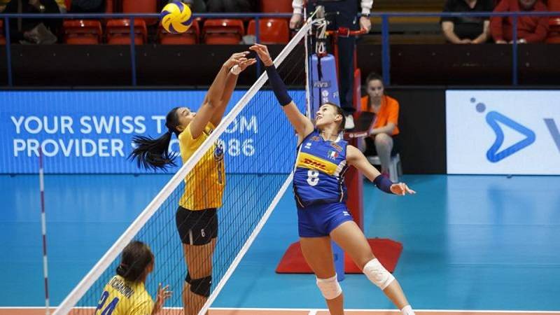 “Una partita di volley di Alessia Orro con la maglia della Nazionale”