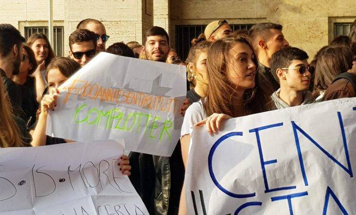 La protesta degli studenti di Valle Giulia