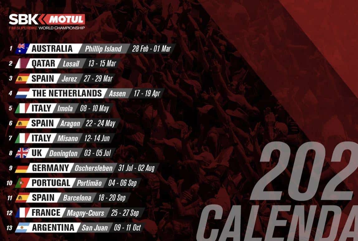 SBK Calendario 2020 le date della nuova stagione Metropolitan Magazine