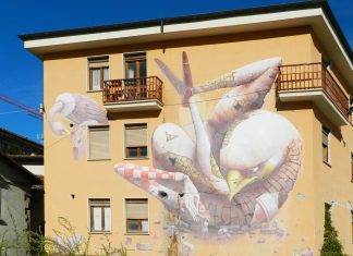 L’Aquila 2009-2019 Murales nel centro storico de L'Aquila (fonte: Ilaria Spaziani)