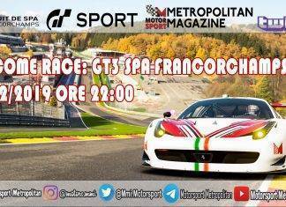 Welcome Race: aperte le iscrizioni per la tappa GR.3 a Spa-Francorchamps! gt sport welcome race metropolitan magazine