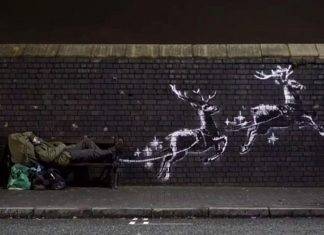Banksy fa un bel regalo di Natale a Birmigham
