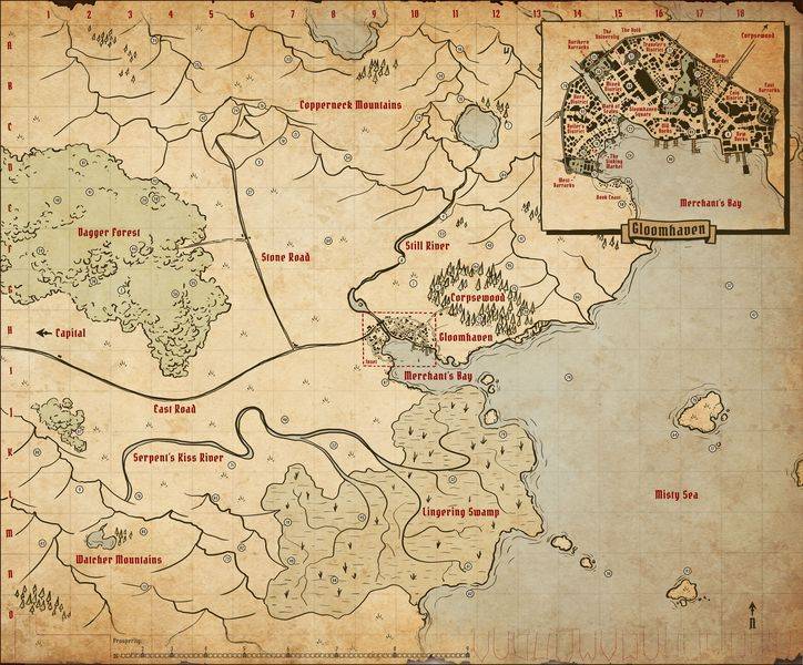 Gloomhaven map