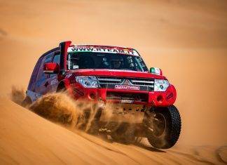 Dakar 2020 Stage 8: Mitsubishi Pajero non rischia contro le dune del deserto deserto arabia saudita dakar