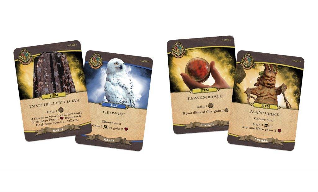 Hogwarts Battle particolare carte