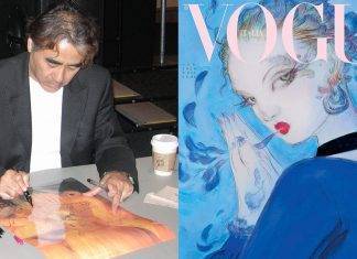 E’ illustrata da Yoshitaka Amano una delle copertine di Gennaio di Vogue Italia
