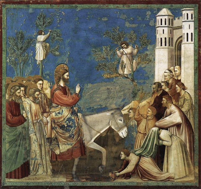 1305 - Giotto - Ingresso in Gerusalemme - Cappella scrovegni Padova