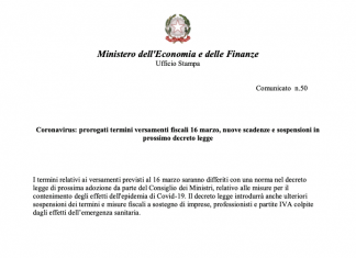 Il comunicato del Mef che sospende tutte le attività lavorative è un falso