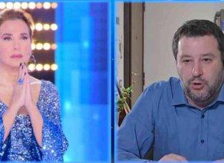 Barbara D’Urso, a “Live” con Salvini fa insorgere il web