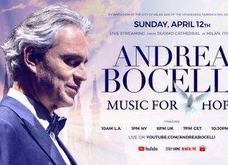 Come vedere il concerto di Andrea Bocelli a Pasqua