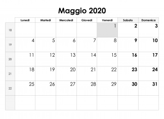 Fase 2: ecco quando riapriranno fabbriche, negozi e ristoranti Fase 2, fonte calendario.eu