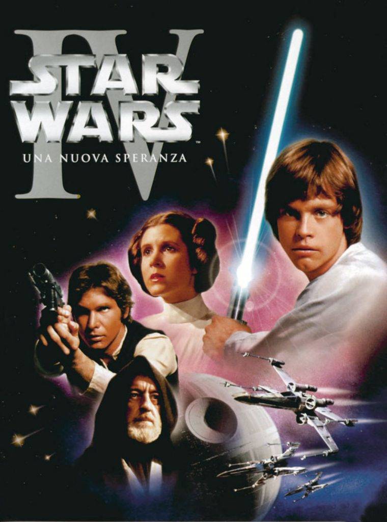 Poster del primo film di Star Wars.