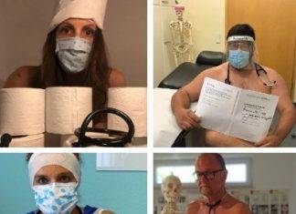 Medici nudi per protesta: “Non abbiamo protezioni per il virus”