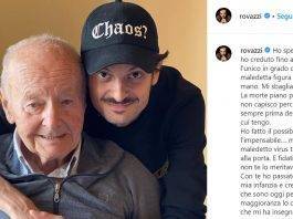 Fabio Rovazzi dice addio al nonno, stroncato dal Coronavirus fabio rovazzi nonnno coronavirus