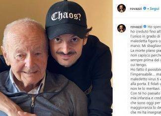 Fabio Rovazzi dice addio al nonno, stroncato dal Coronavirus fabio rovazzi nonnno coronavirus