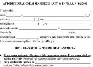 Autocertificazione, cosa cambierà nel modulo per la Fase 2 autocertificazione, fonte autoappassionati.it