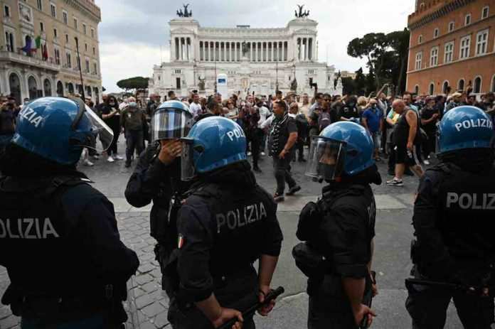 manifestazione ultras ed estrema destra