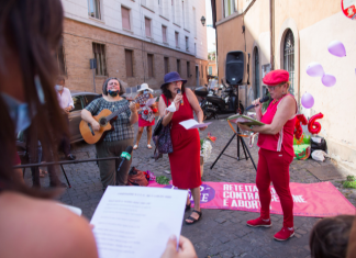 Elisabetta Canitano era al presidio pro-choice per l’aborto libero e la contraccezione gratuita per tutt*