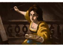 Il doodle di Google, di oggi, è dedicato ad Artemisia Gentileschi