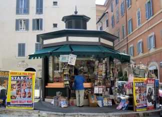 Edicole in crisi: 6 chiusure al giorno a Roma. Appello al Governo