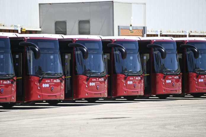 I nuovi autobus di Roma (Il Cittadino Online) I nuovi autobus Atac di Roma (Il Cittadino Online)
